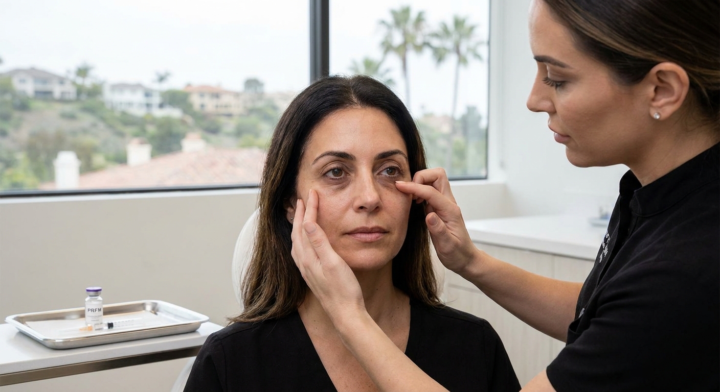 PRFM under-eye rejuvenation treatment in Calabasas